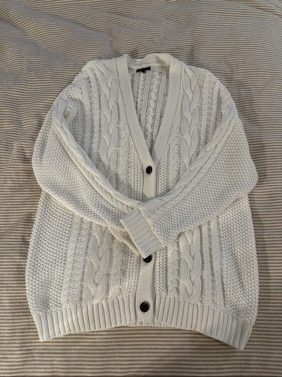 Quince Sweaters - Quince oversized cable knit cardigan